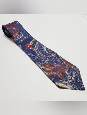 Envoy Men's Neck Tie Multicolor Abstract Pattern 56x3.75"
